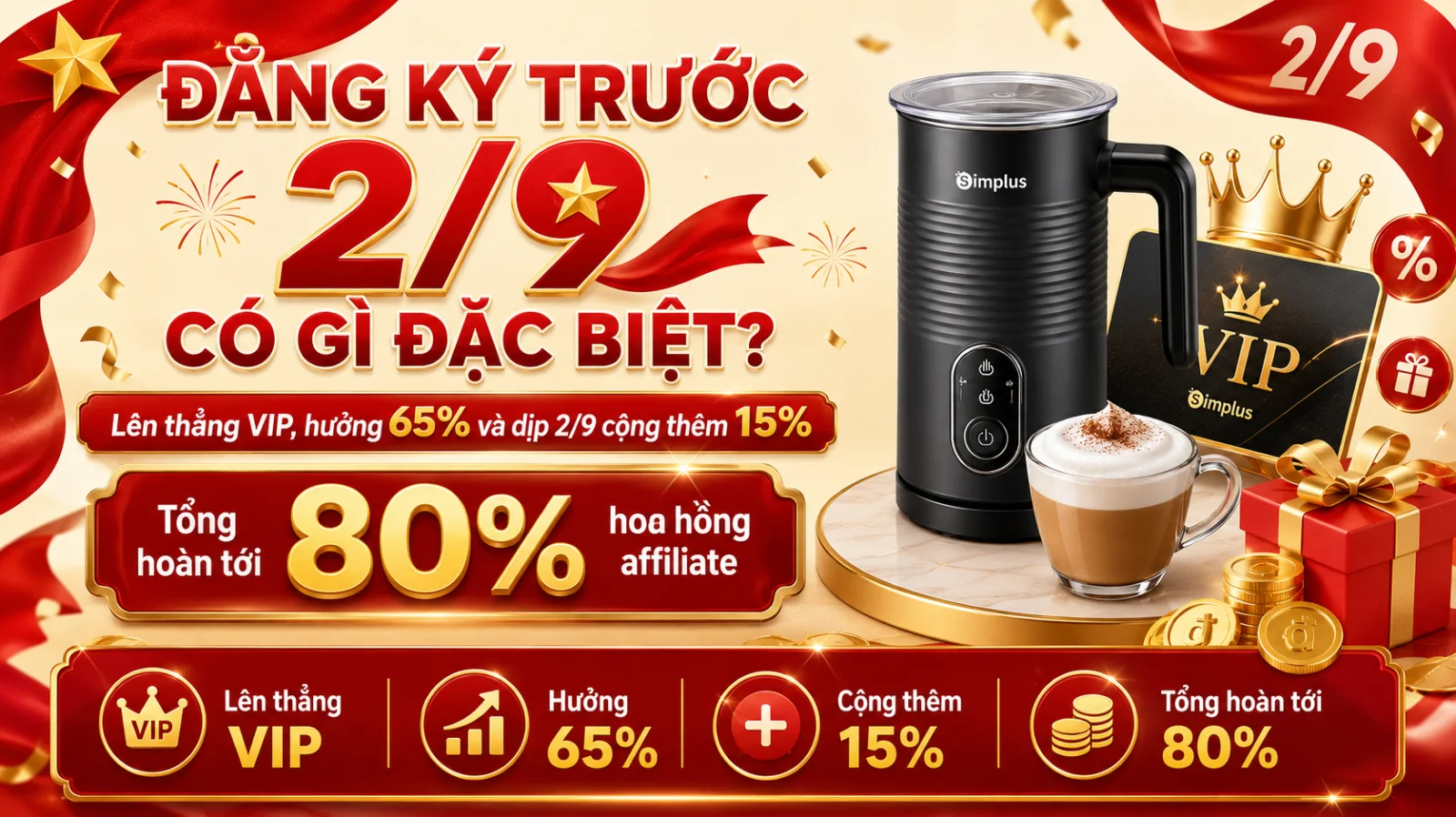 Máy tạo bọt cà phê Simplus có đáng mua? Cách mua trên TikTok Shop tiết kiệm hơn dịp 2/9 - ảnh 3