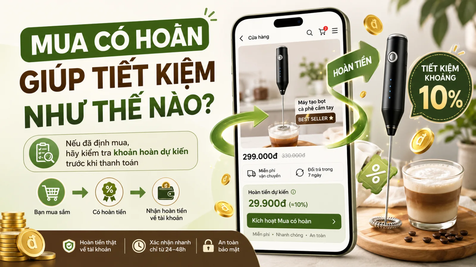 Máy tạo bọt cà phê Simplus có đáng mua? Cách mua trên TikTok Shop tiết kiệm hơn dịp 2/9 - ảnh 2