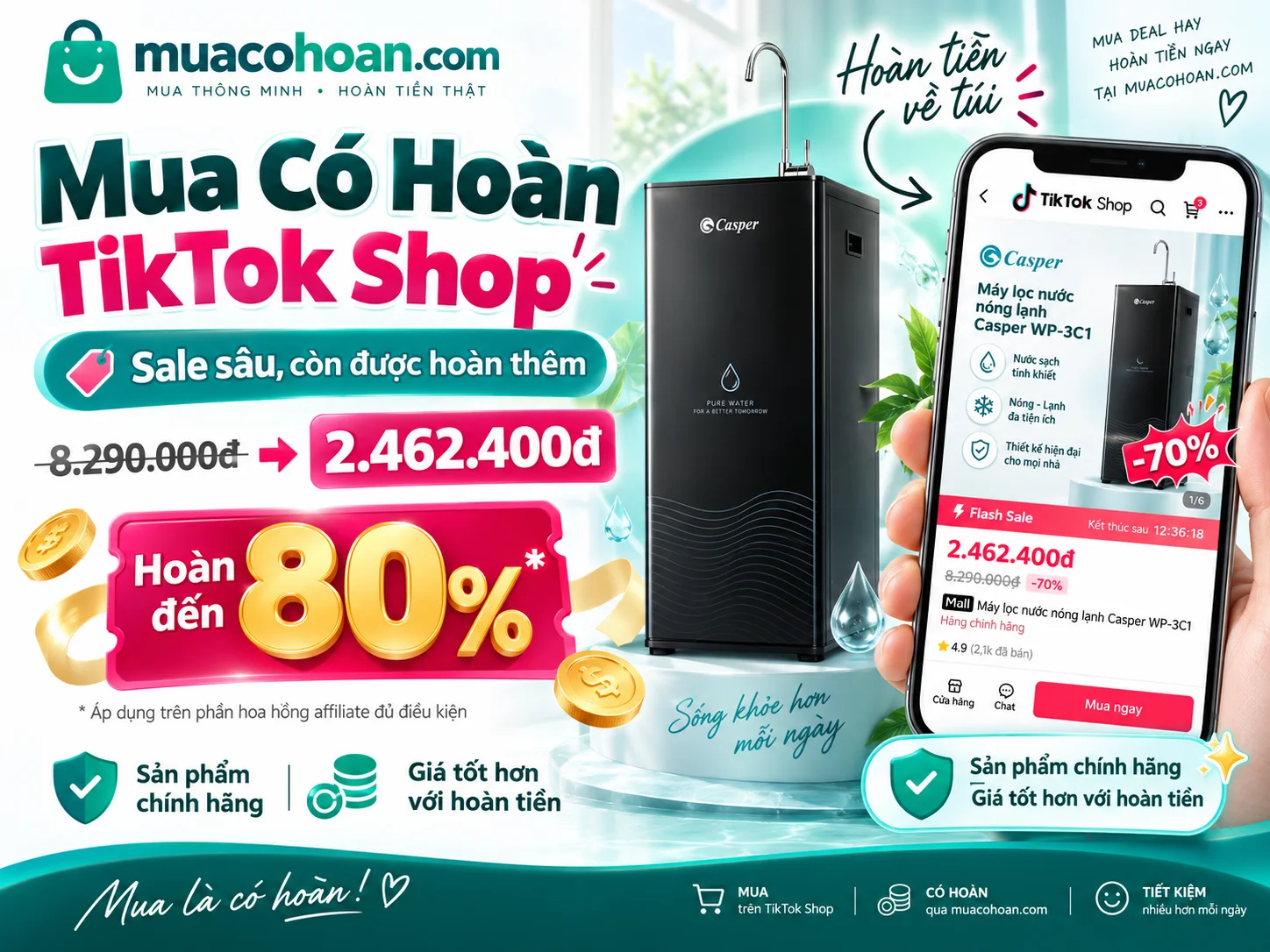 Mua Có Hoàn TikTok Shop: Săn giá sale sâu, nhận hoàn thêm đến 80% hoa hồng - ảnh 4