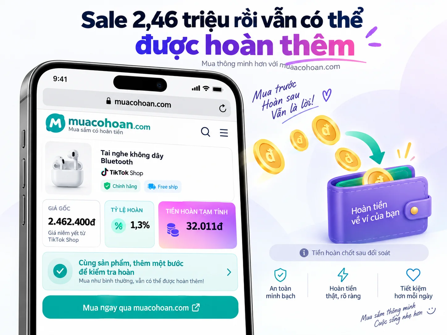 Mua Có Hoàn TikTok Shop: Săn giá sale sâu, nhận hoàn thêm đến 80% hoa hồng - ảnh 2
